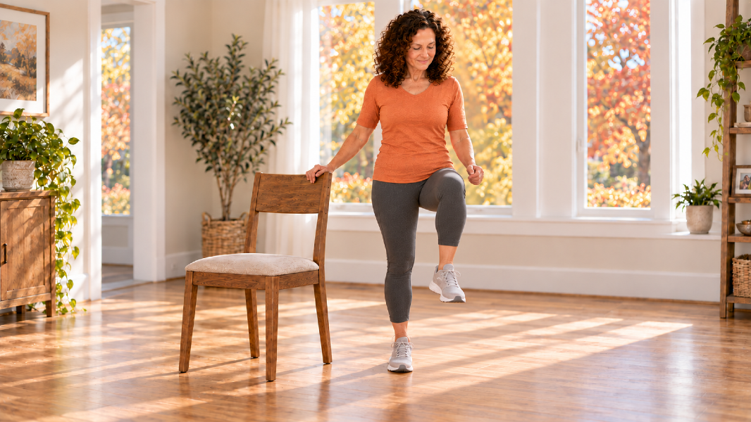 A 10-Minute Balance Routine for Safer Fall Walking