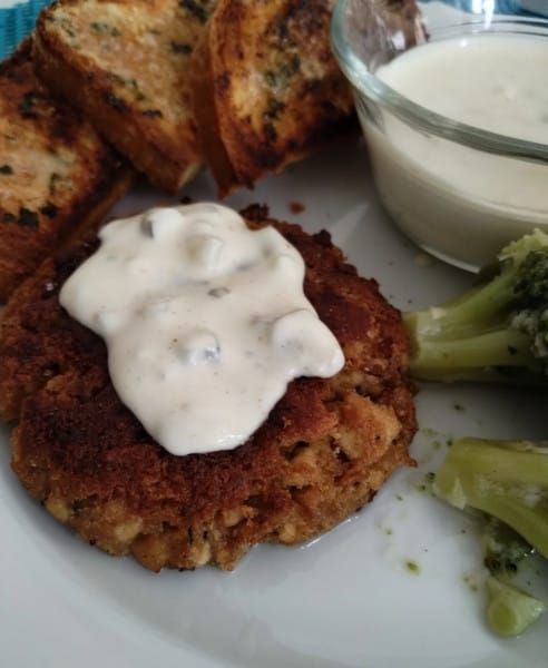 Mushroom No Crab Cakes