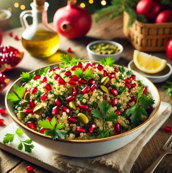 Festive Quinoa and Pomegranate Salad