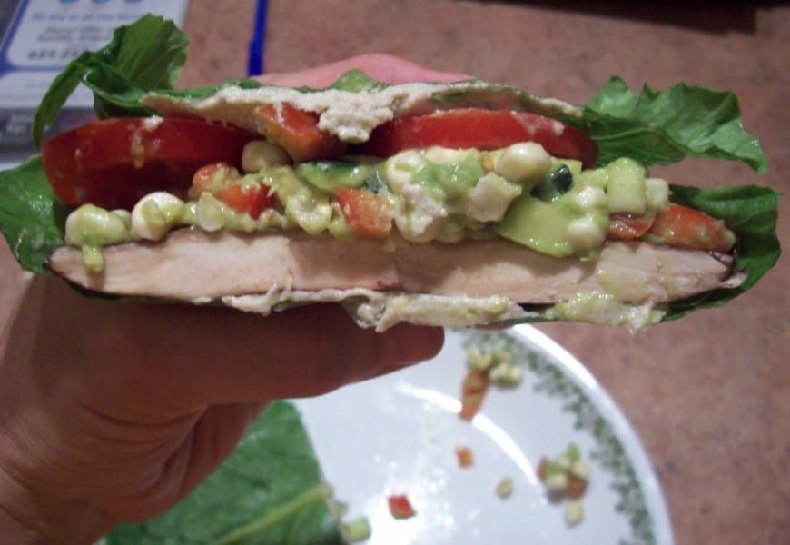 Raw Vegan Portobello Mushroom Sandwich