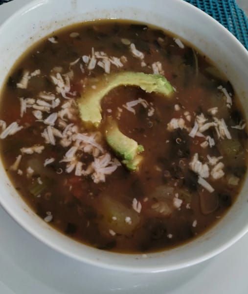 Spicy Black Bean and Pinto Bean Soup