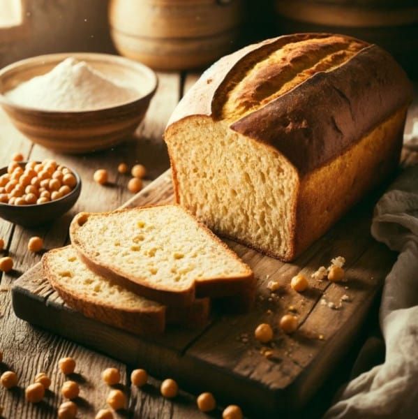 Vegan Gluten-Free Chickpea Bread