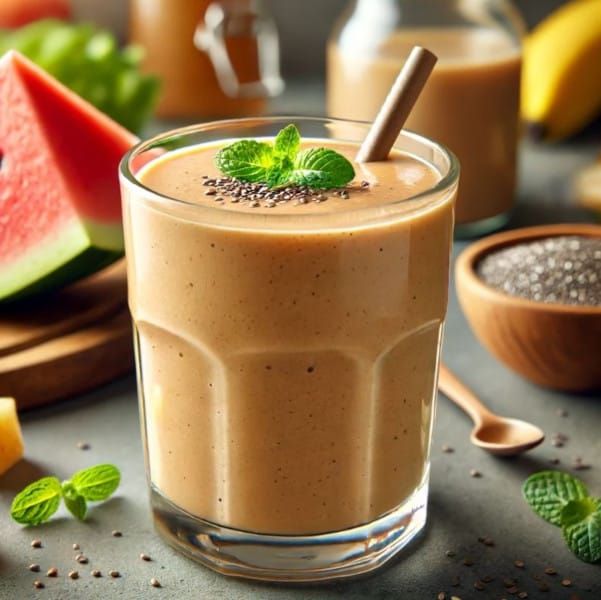 Watermelon Pineapple Protein Smoothie