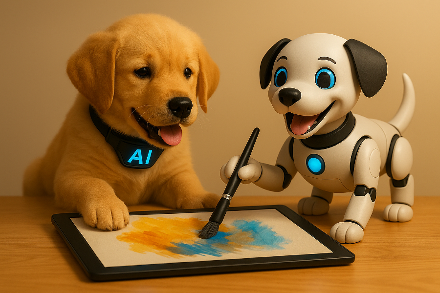Train Your AI Puppy to Paint