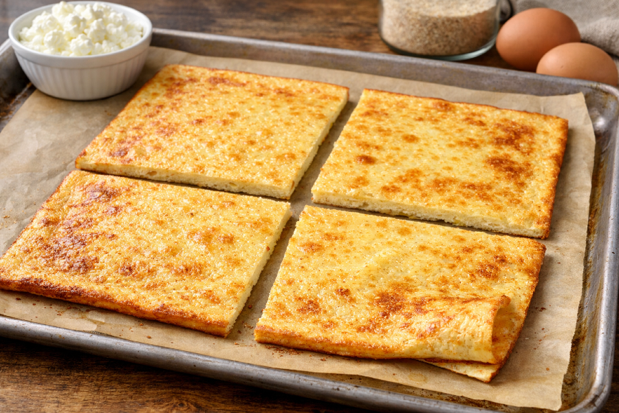 Cottage Cheese Egg Flatbread