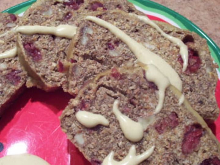 Glazed Orange-Cranberry Banana Bread