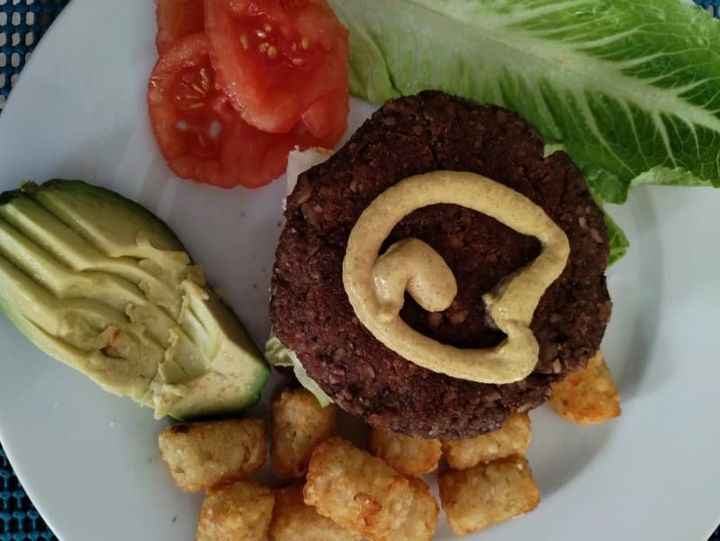 Mushroom Tofu Walnut Burger