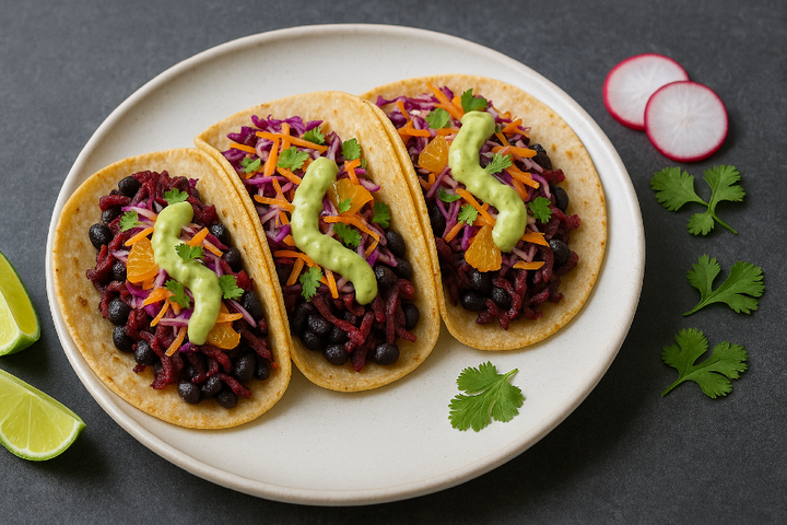 Beet “Carnitas” Street Tacos