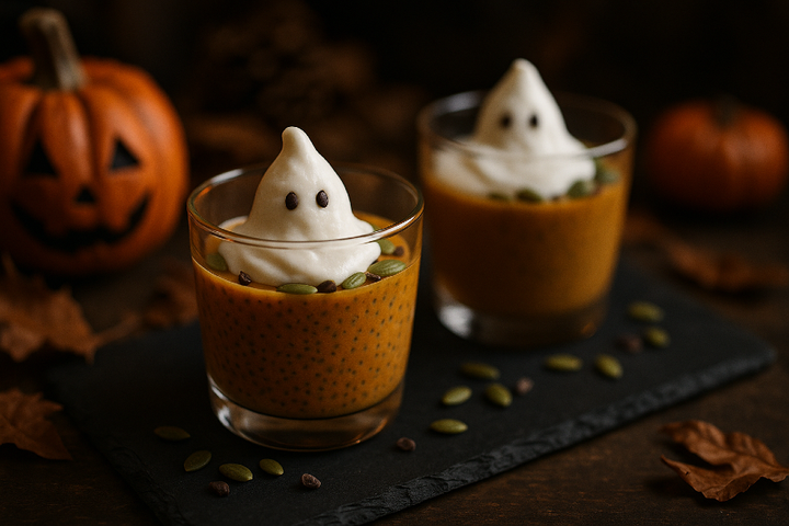 5-Minute Pumpkin Chia “Ghost Cups”