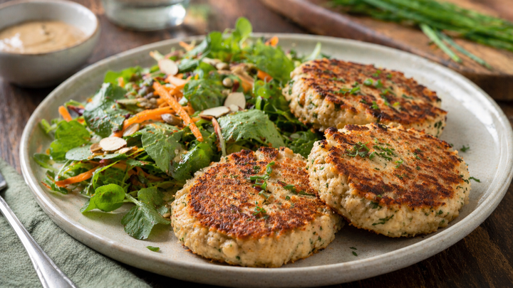 Skillet Bean Cakes