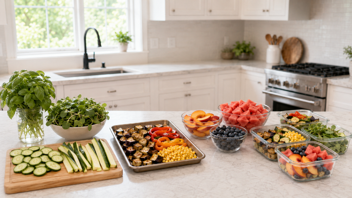 10 August Foods, 5 Simple Prep Tasks