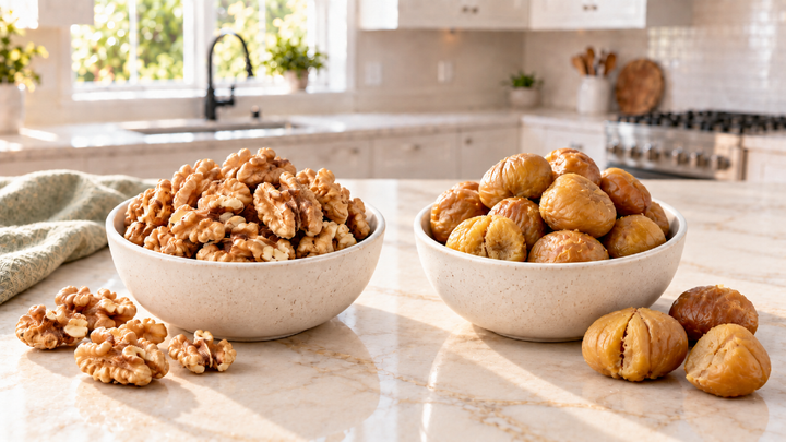 Walnuts and Chestnuts Are Not Nutritionally the Same