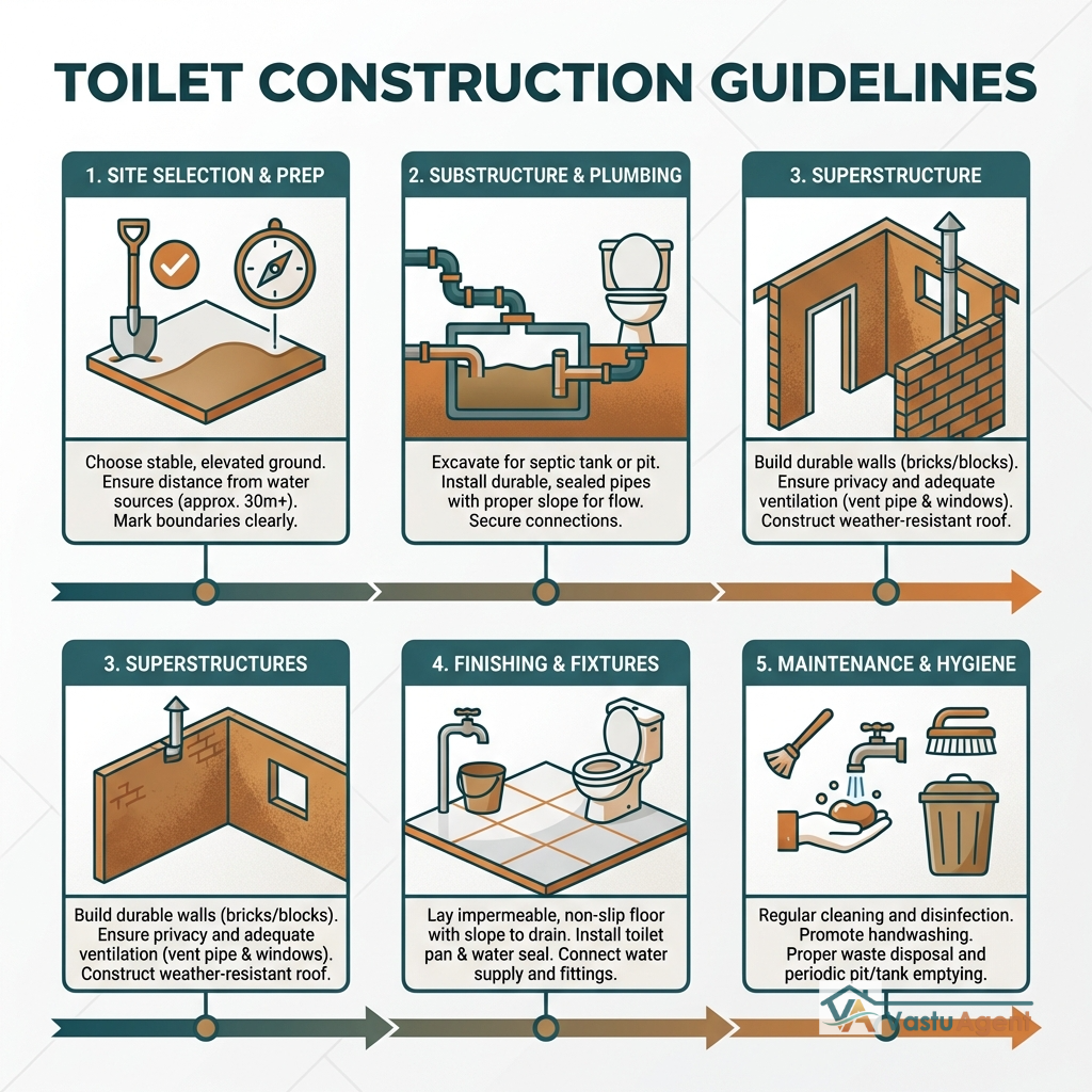 Construction Guidelines: Building a Vastu-Compliant Toilet