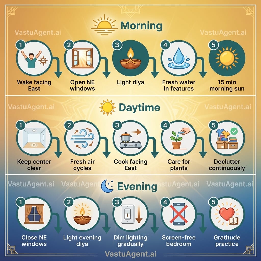 Daily Wellness Routine with Vastu