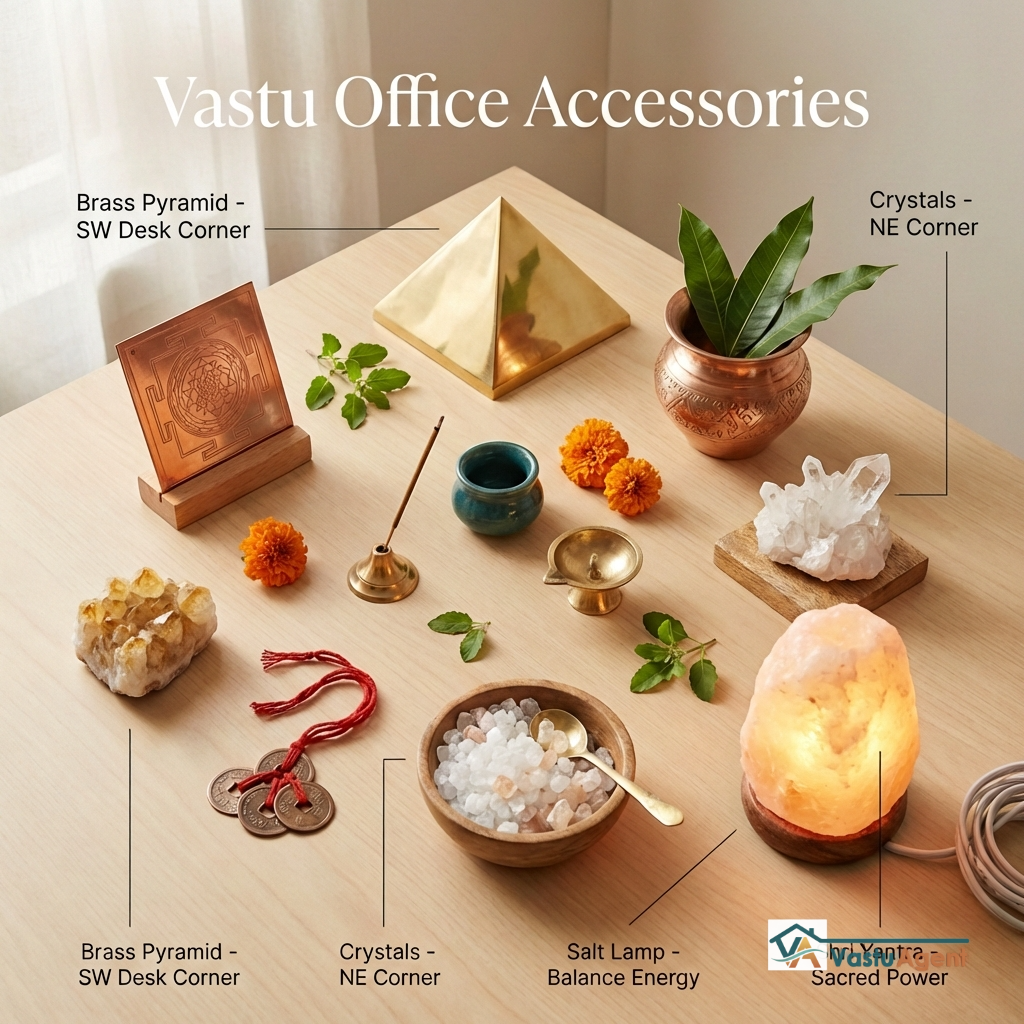 Vastu office accessories by Vastuagent.ai