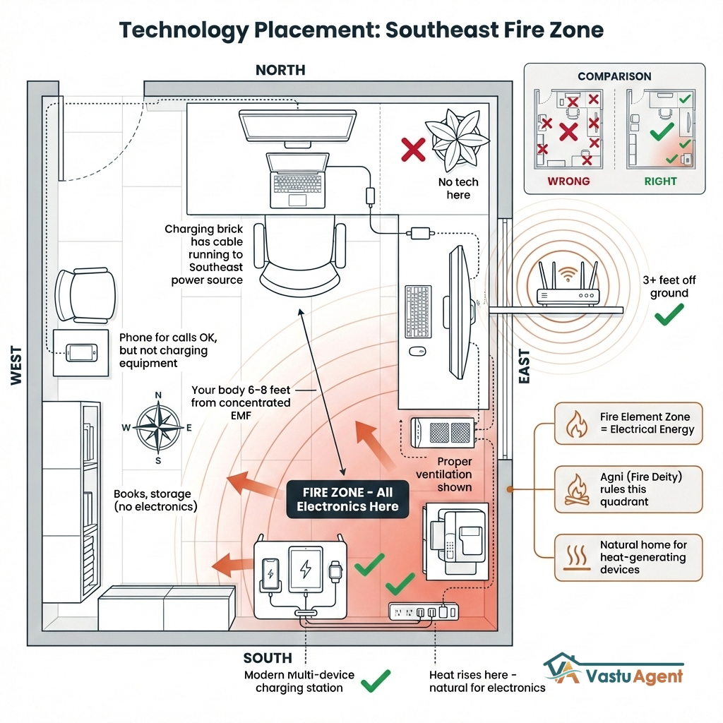 Vastu Technology Placement by Vastuagent.ai