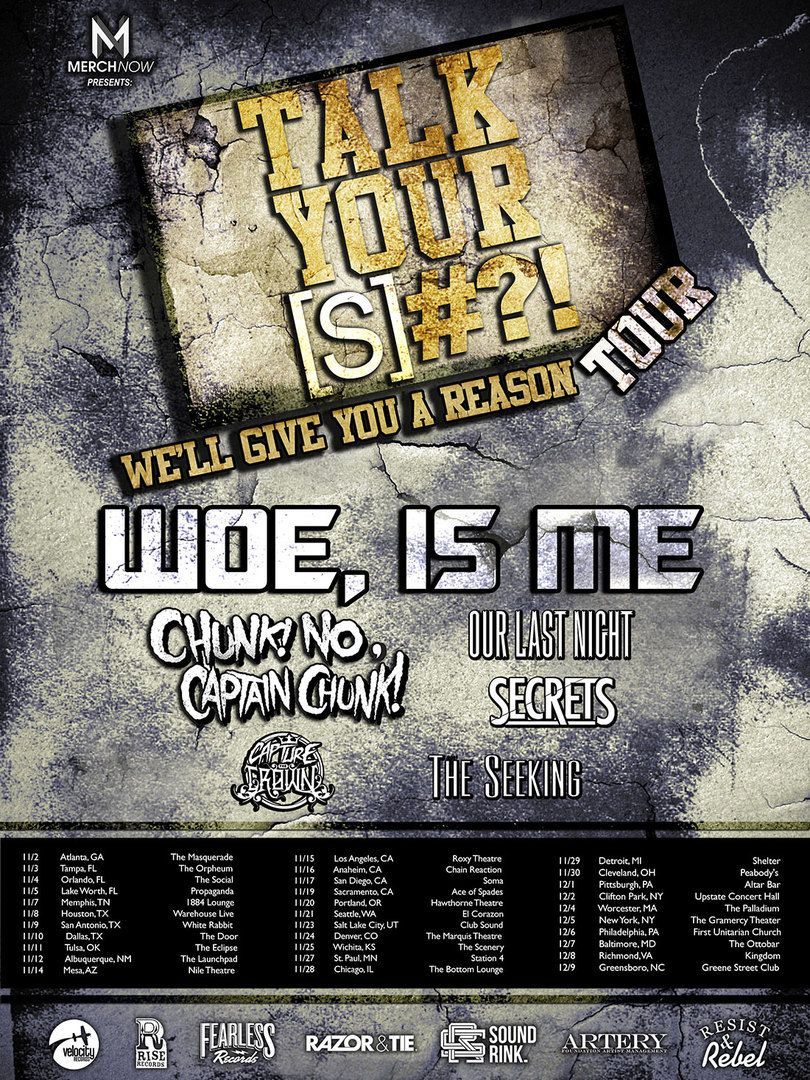 The Seeking – 3rd ROAD BLOG from the “Talk Your [S]#?! We’ll Give You A Reason Tour”