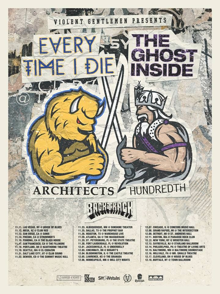 Every Time I Die and The Ghost Inside Co-Headline Tour – GALLERY