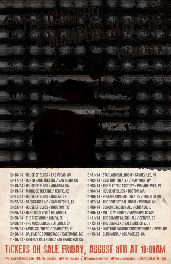 Yellowcard + Memphis May Fire Co-Headline North American Tour – GALLERY