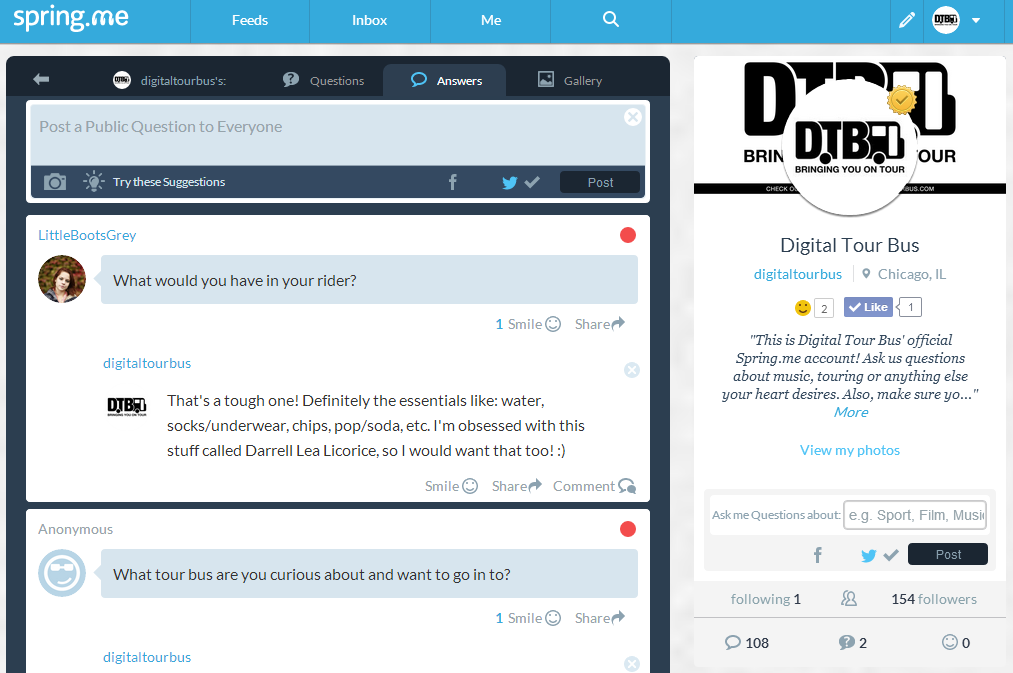 Spring.me - verified screenshot