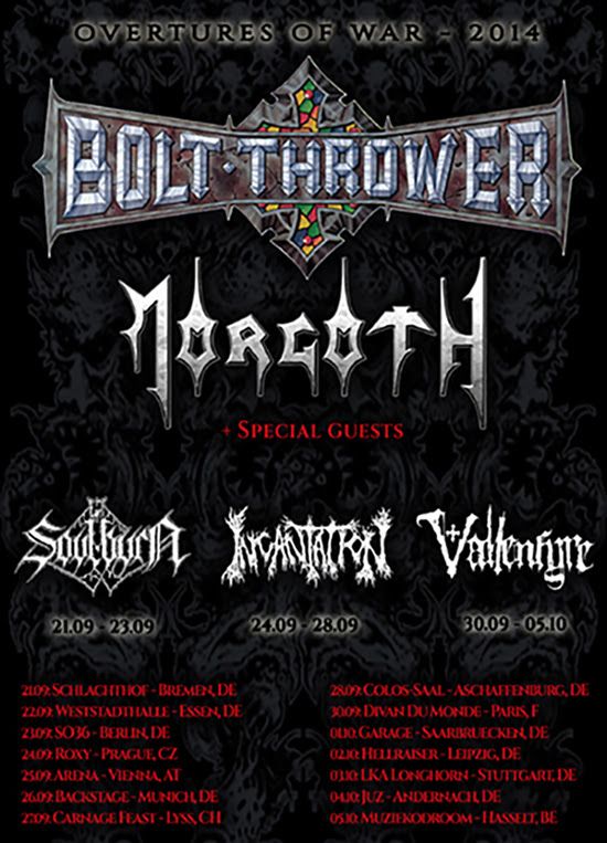 Overtures of War Tour 2014 - poster