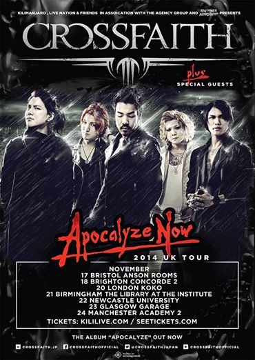 Crossfaith UK 2014 Tour - poster