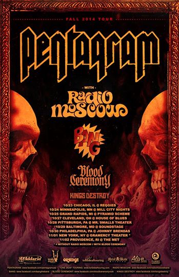 Pentagram Fall 2014 Tour - poster