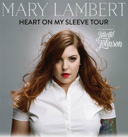 Mary Lambert Heart On My Sleeve Tour - poster