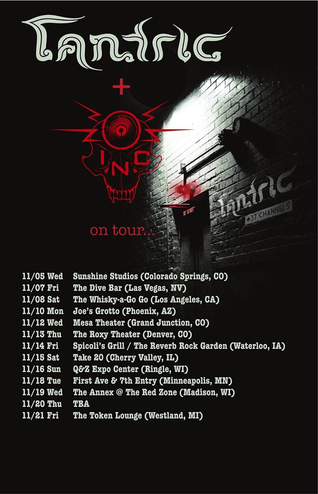 I.N.C. And Tantric U.S. Tour 2014 - poster
