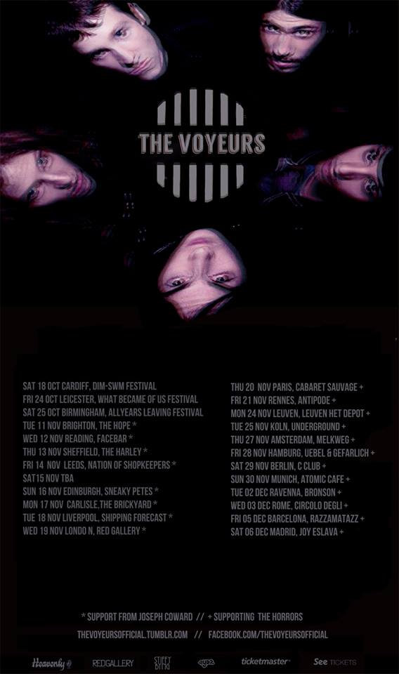 The Voyeurs - European Tour 2014 - poster