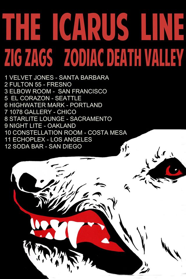 The Icarus Line - West Coast Tour 2014 - poster