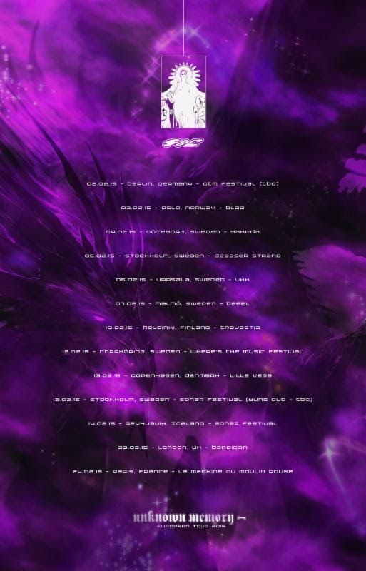 Yung Lean - European 2015 Tour - poster
