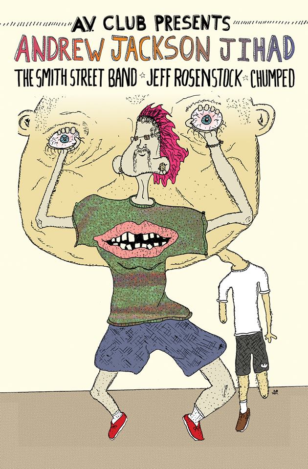 Andrew Jackson Jihad - North American Spring 2015 Tour - poster