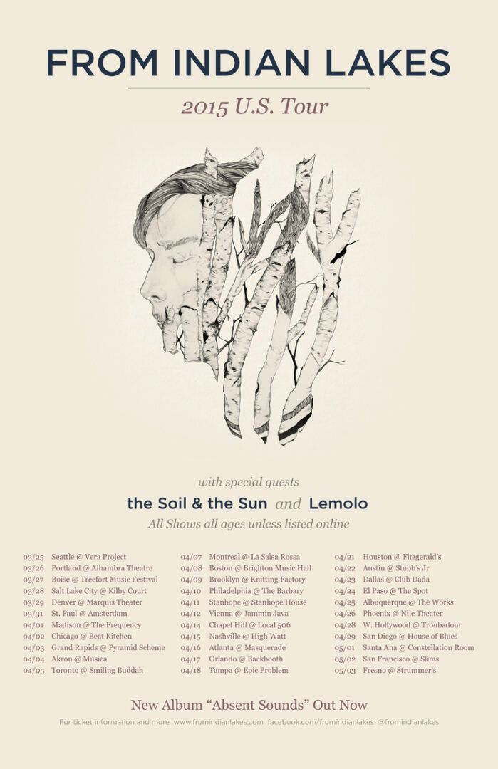 From Indian Lakes - U.S. Tour - 2015 - Poster