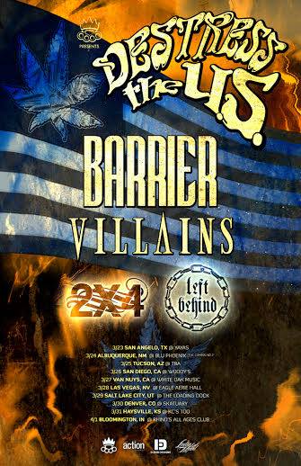 Barrier - U.S. Tour - Poster - 2015