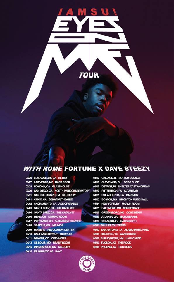 Iamsu - Eyes On Me Tour - poster