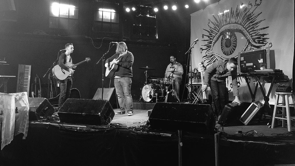 Getting sound checked in Salt Lake. 