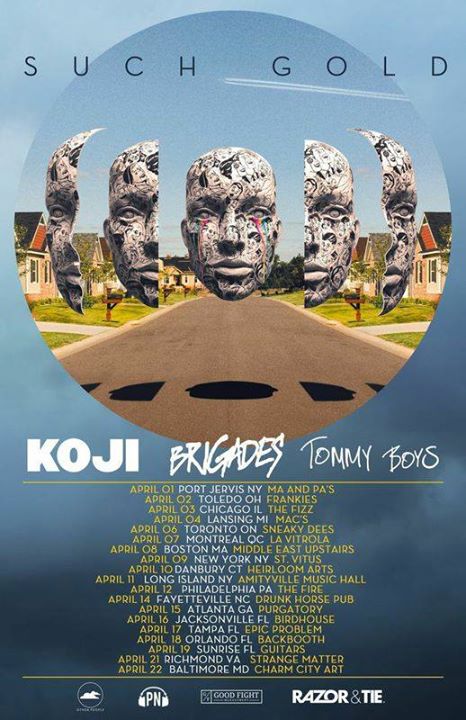 SUCH GOLD - U.S. Spring Tour - Poster - 2015