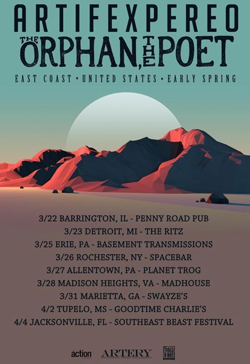 Artifex Pereo - U.S. East Coast Tour - Poster - 2015