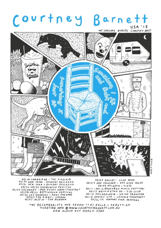 Courtney-Barnett-U.S.-Spring-Tour-poster