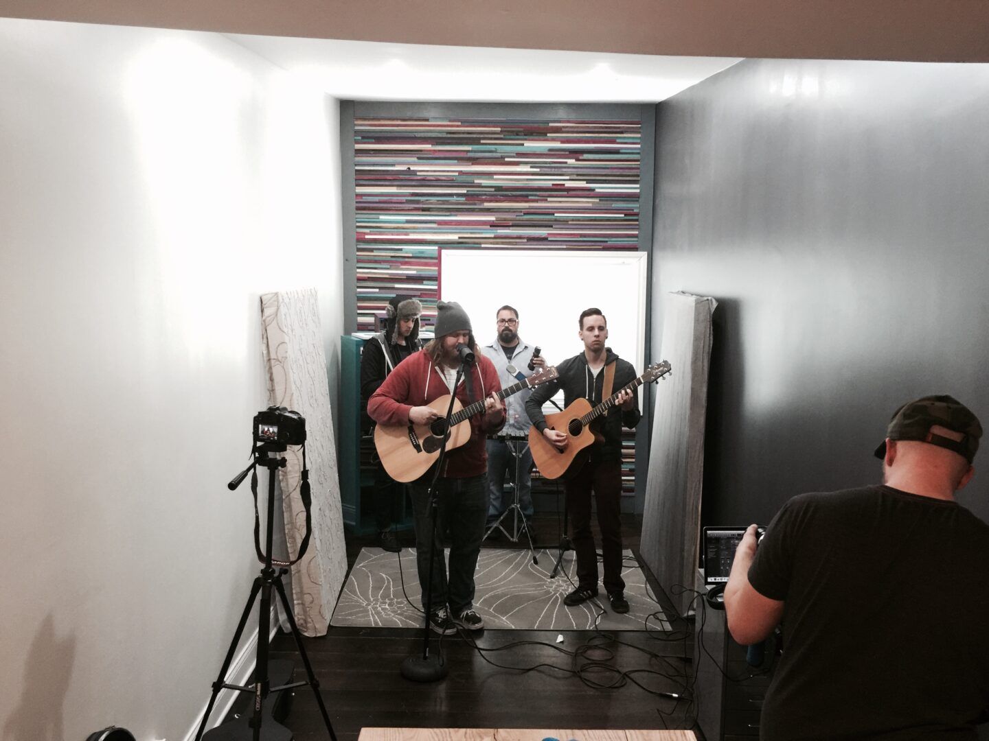 Me Like Bees performing live for the new Lansing-based music publication,  MusicBrackets.com.