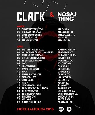 Nosaj Thing - U.S. Tour - Poster - 2105