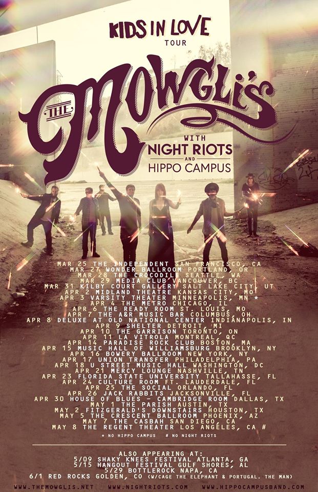 The Mowgli's - Kids In Love Tour - poster