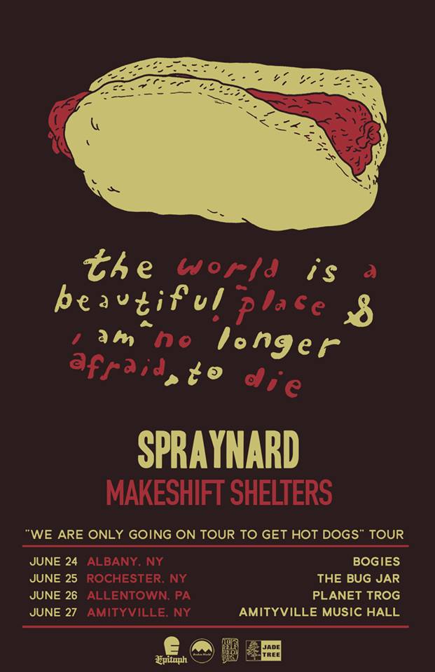 The World Is A Beautiful Place and I Am No Longer Afraid To Die - East Coast Tour - Poster - 2015