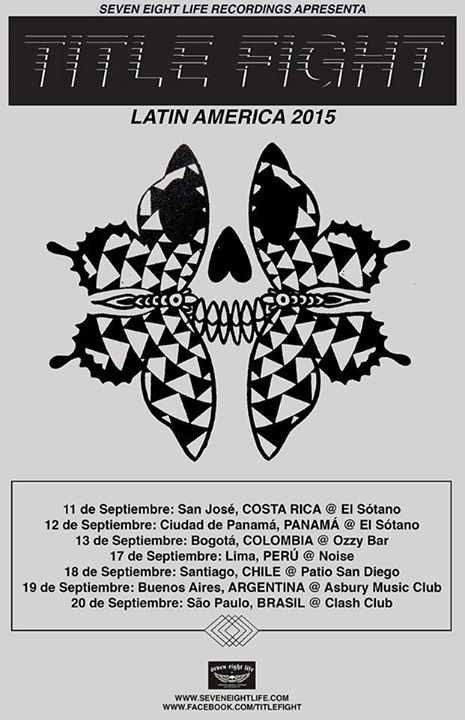 Title Fight - Latin America Tour - Poster - 2015