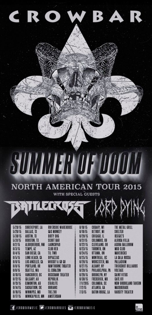 Crowbar - 2015 Tour Poster