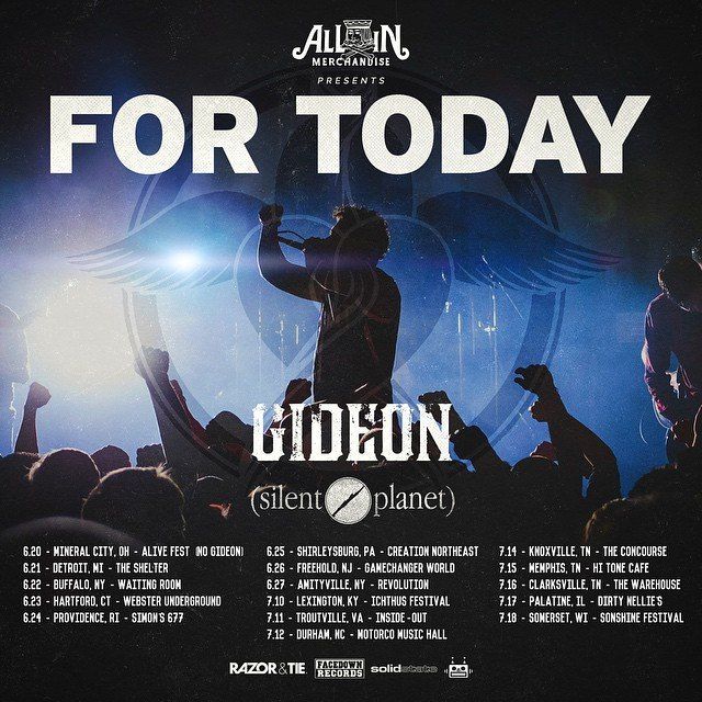 For Today - Summer U.S. Tour 2015 - poster