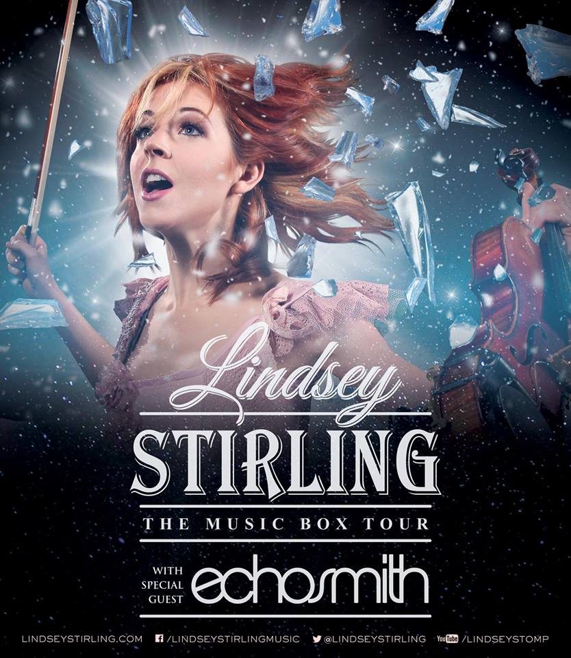 Lindsey Stirling - The Music Box Tour - Echosmith - poster