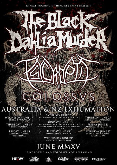 The Black Dahlia June tour 2015