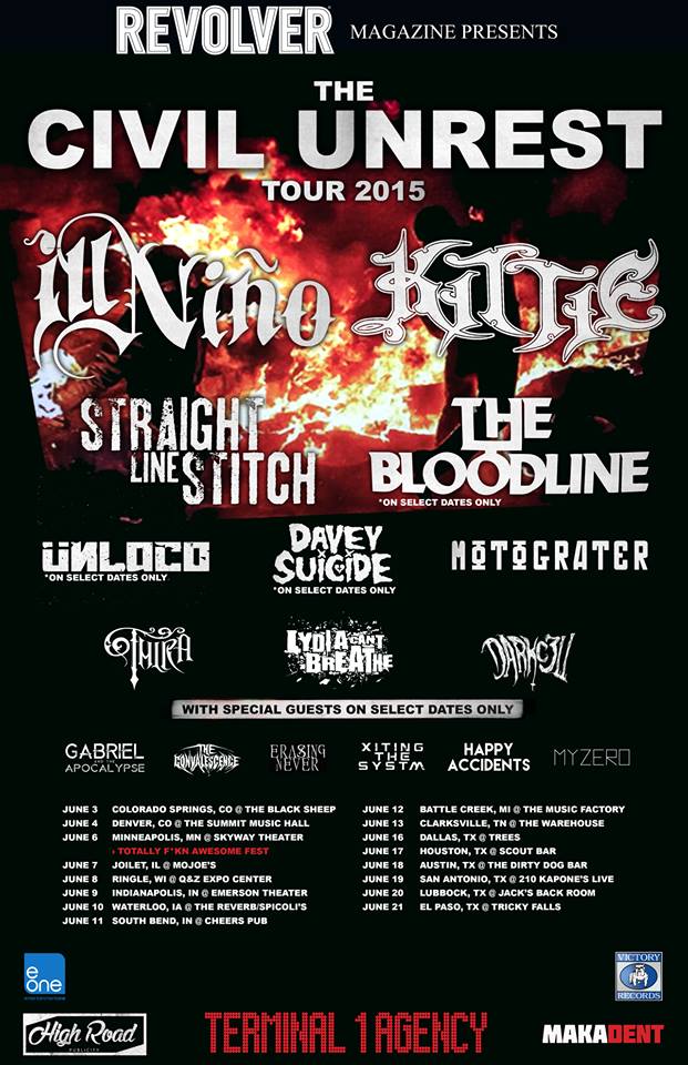 The Civil Unrest Tour 2015 - poster